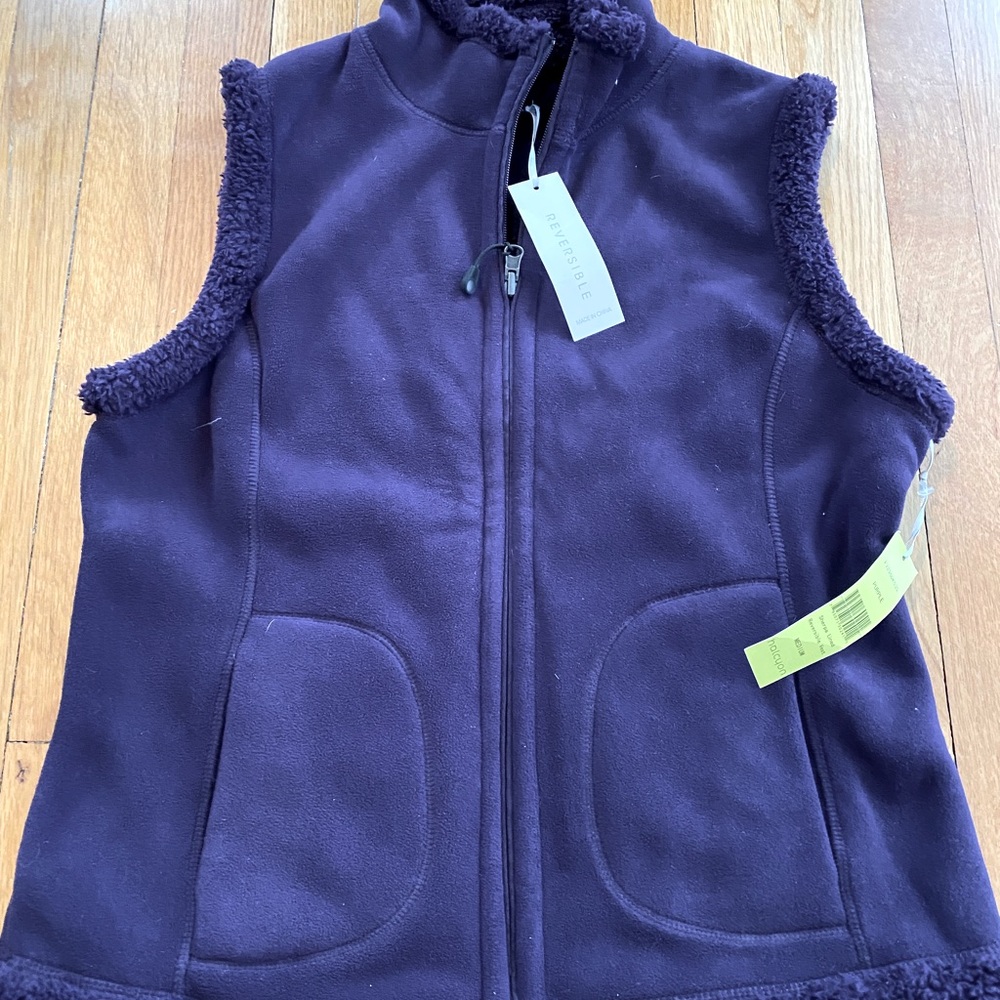 Deep purple vest
